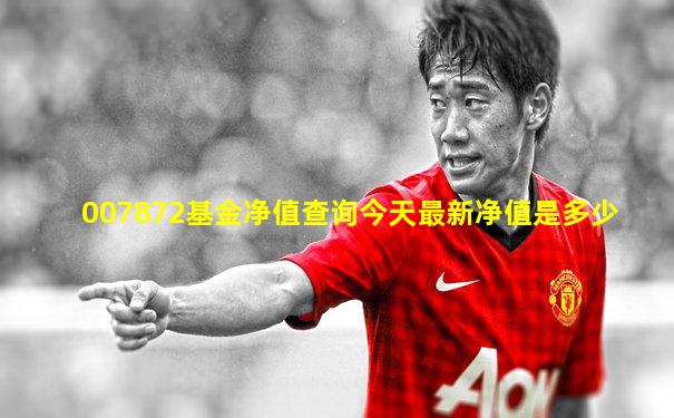 007872基金净值查询今天最新净值是多少