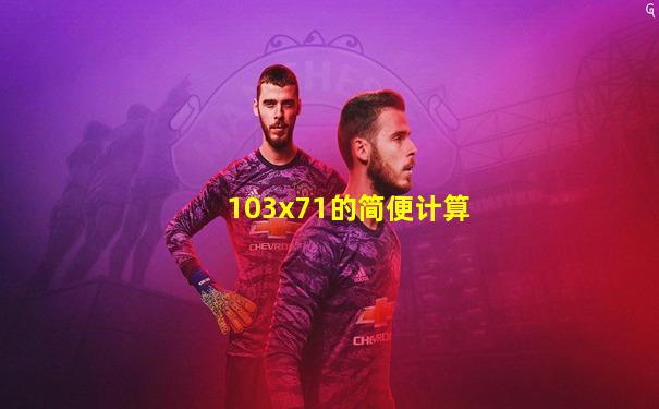 103x71的简便计算