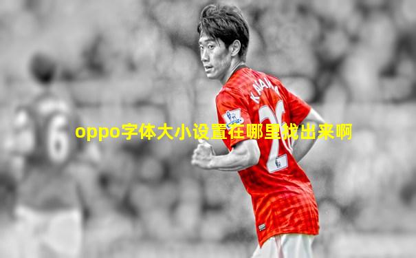oppo字体大小设置在哪里找出来啊