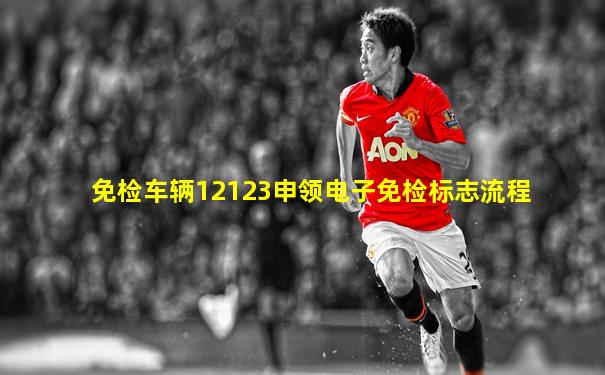 免检车辆12123申领电子免检标志流程